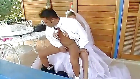 Shemal idioty asian girl gets a hard dick calm