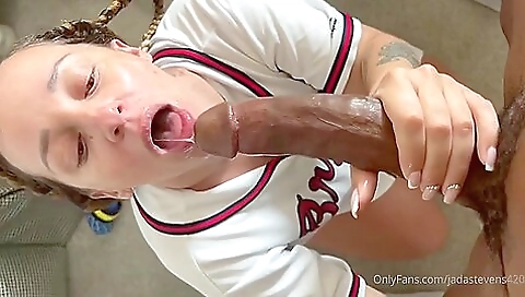Smoking hot and taking a facial